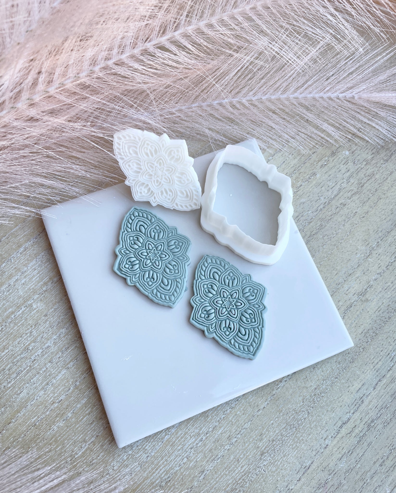 Clemintine mandala stamp and cutter set