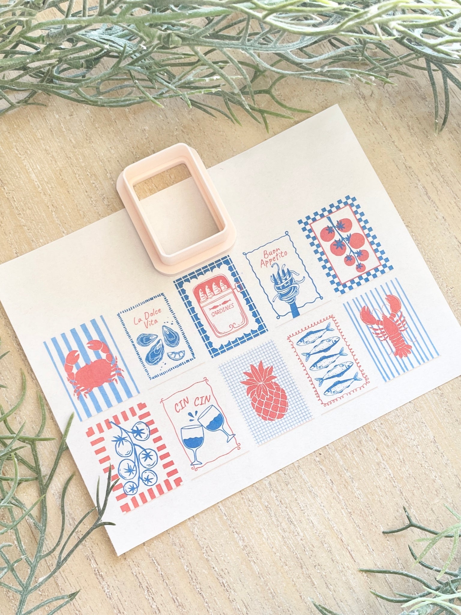 Summer Almafi transfer & cutter set - STYLE 1