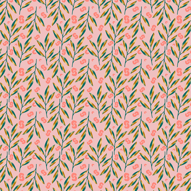 Pink leopard leaf Transfer paper - 1 sheet