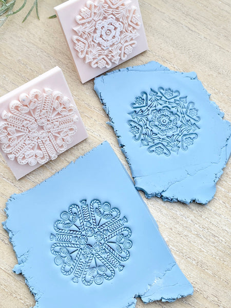 Christmas Mix round stamp