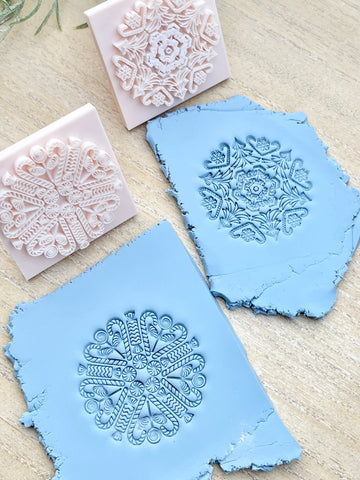 Christmas Mix round stamp