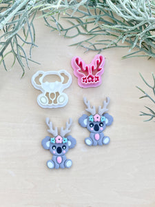 Flower Reindeer Antlers & Koala