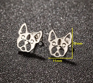 Frenchie stainless steel stud add ons - 1 pair