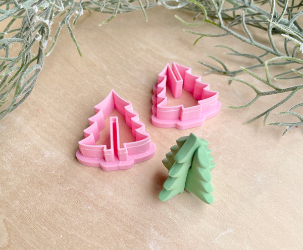 3D Christmas tree set