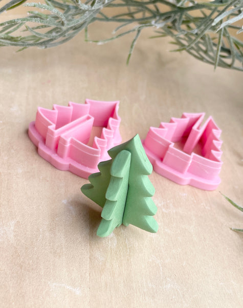 3D Christmas tree set