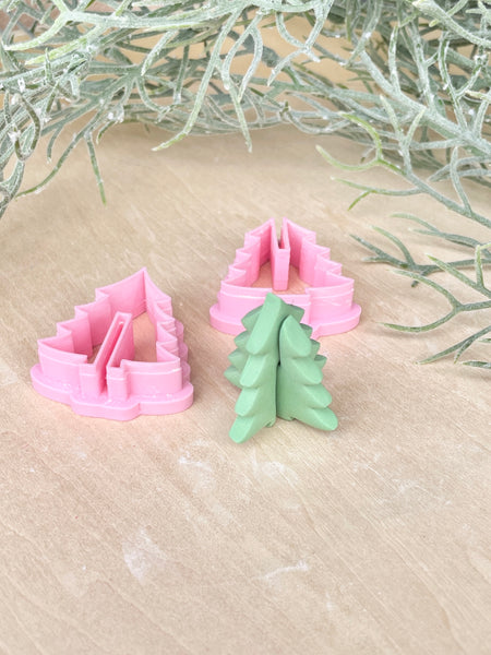 3D Christmas tree set