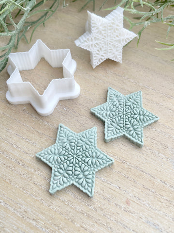 Embossed star stamp cutter set
