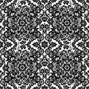 Black lace style 2 pattern water transfer paper