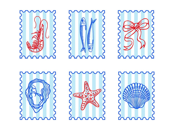 Summer Almafi transfer & cutter set - STYLE 6