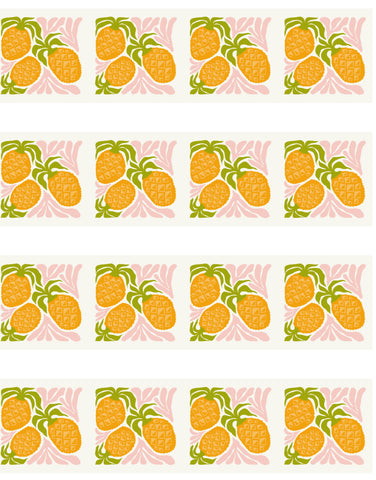 Abstract pineapple stud size transfer paper