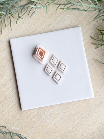 Diamond shape border line stud cutter