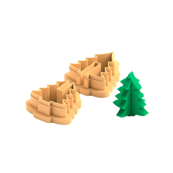 3D Christmas tree set