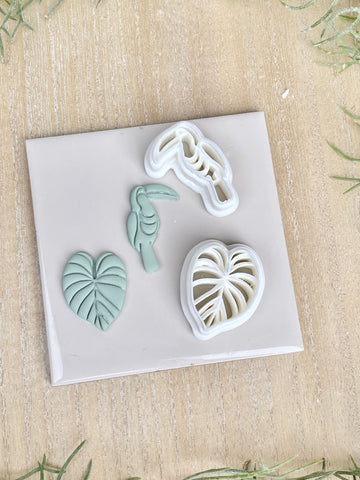Tropical leaf and bird cutters - available separately