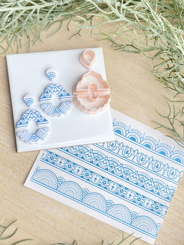 Milly 3 piece cutter & transfer paper set