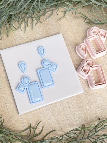 Codie geometric all in one 3 piece cutter mirrored set