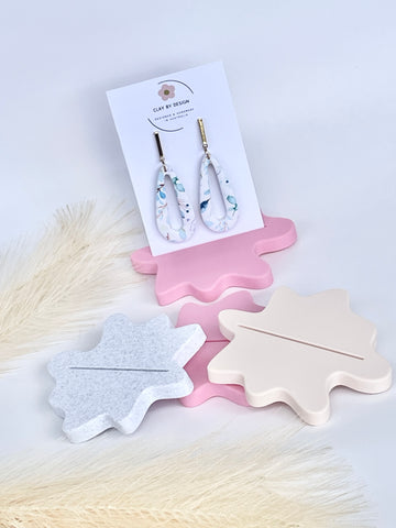 Splat shape Earring display