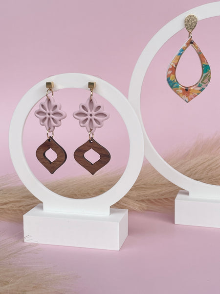 Round earring stand/displays