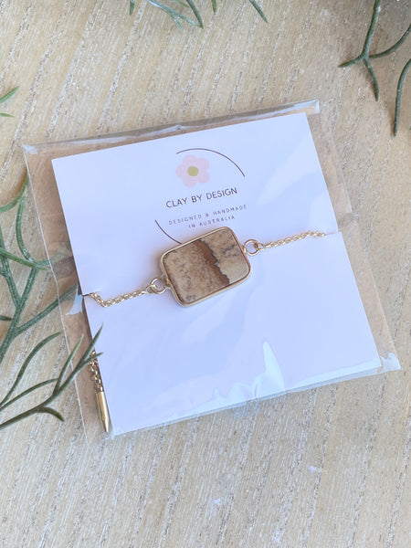 Gold plated adjustable slider bracelet style 3