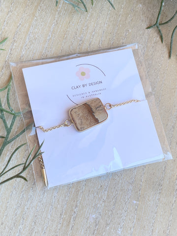 Gold plated adjustable slider bracelet style 3