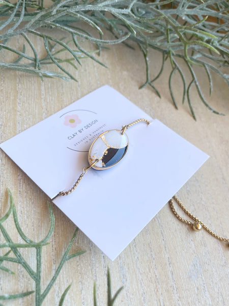 Gold plated adjustable slider bracelet style 4