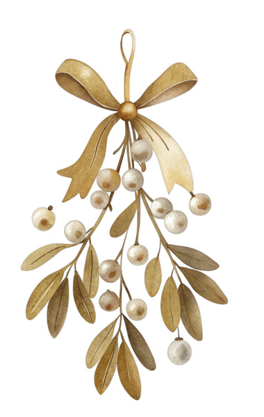 Gold Mistletoe Image transfer paper