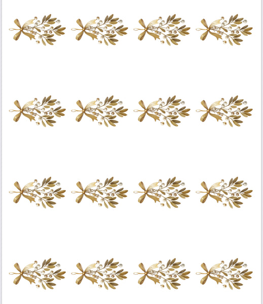 Gold Mistletoe Image transfer paper