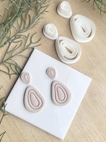 Fallon organic cutter 4 piece mirrored set