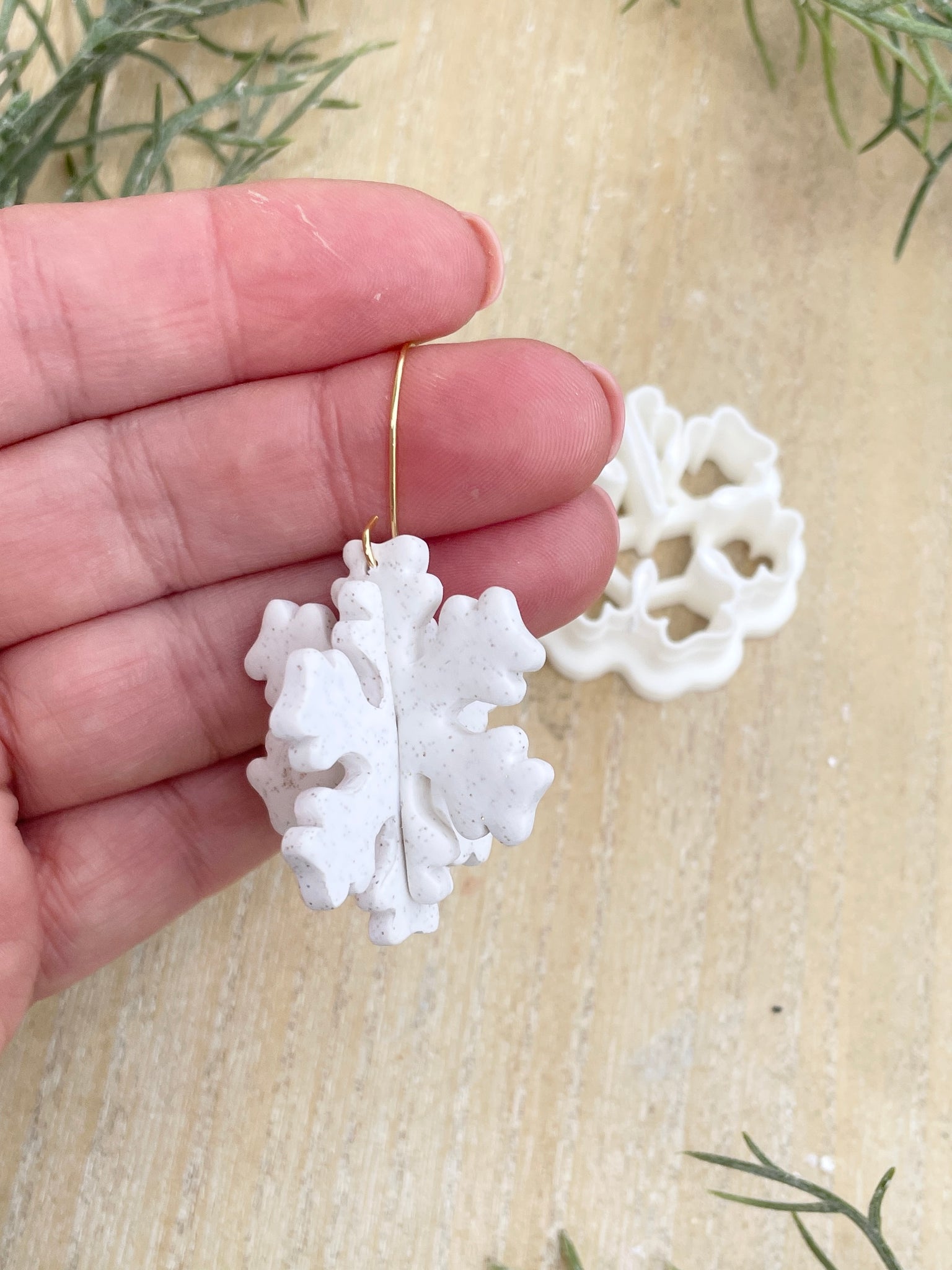 3D Christmas Snowflake - cutter & bauble size available