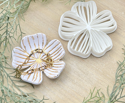 Verna flower trinket dish or coaster cutter