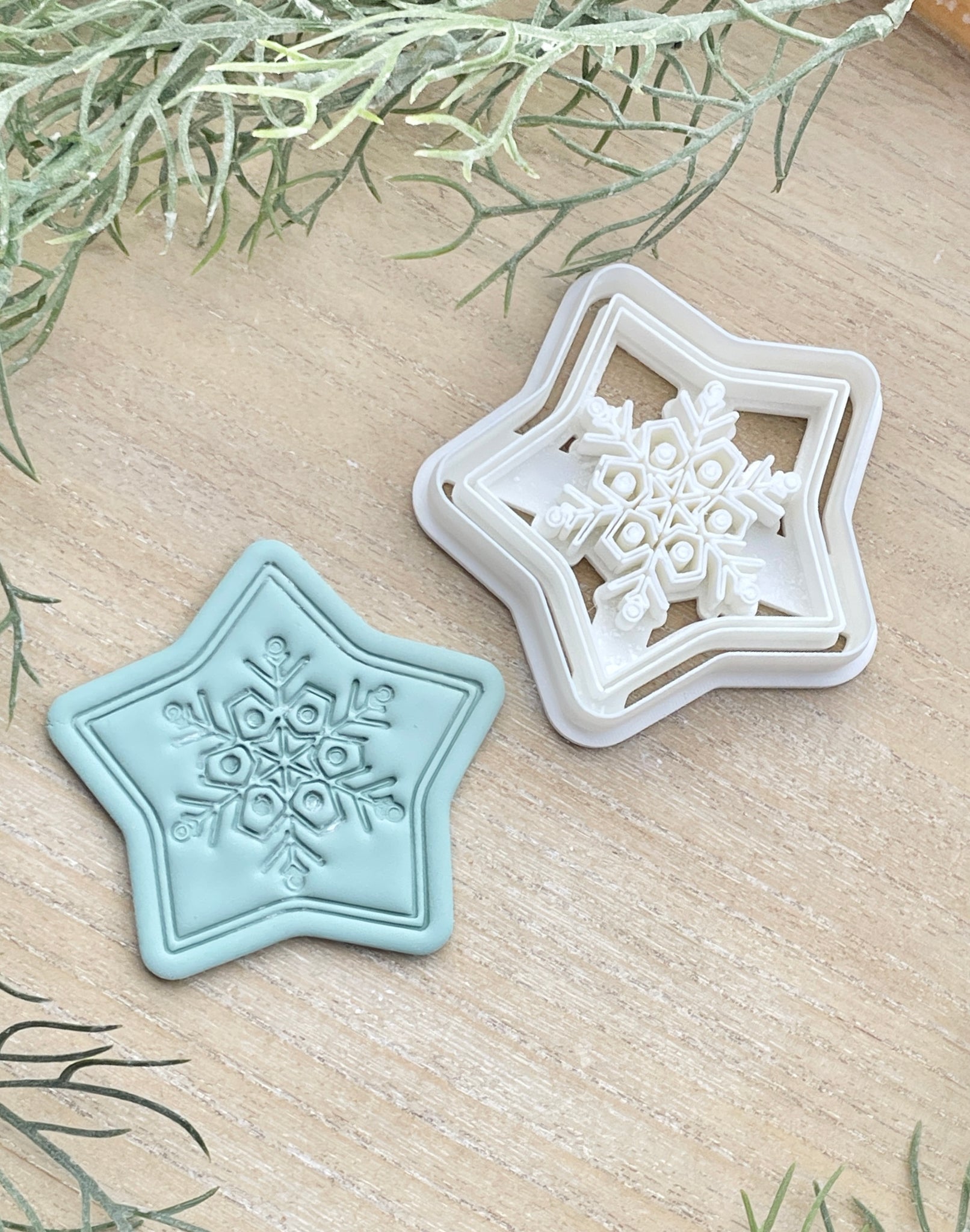 Christmas Star imprint bauble