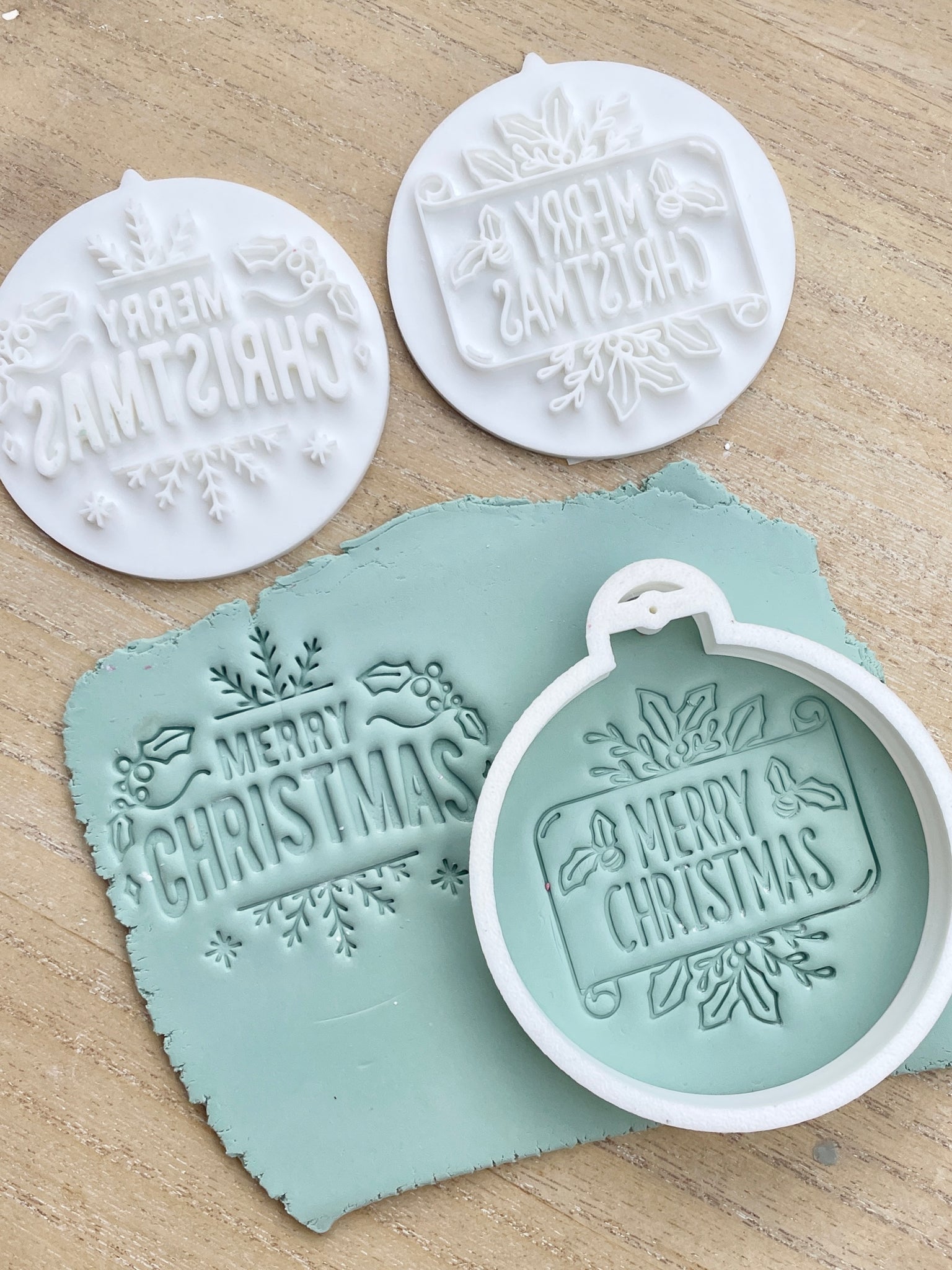 Christmas Baubles with stamps - 4 options