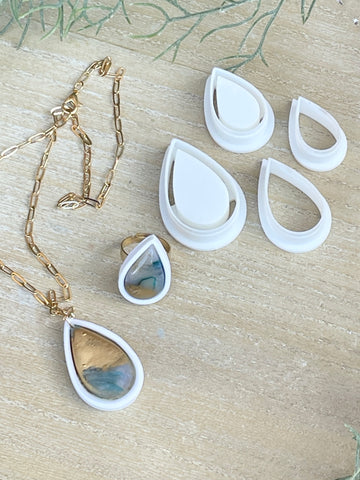 Bezel cutter sets, make earrings, pendants or rings