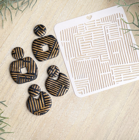 Seona organic lines stencil & cutter sets