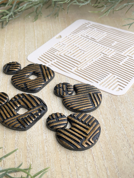 Seona organic lines stencil & cutter sets