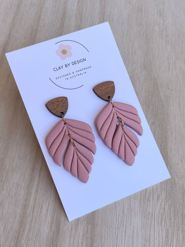 French pink layered leaf