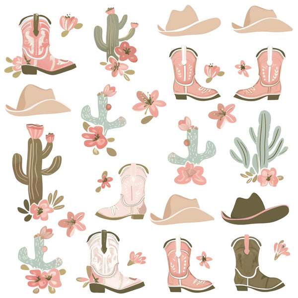 Cowgirl pattern Image transfer paper Style 1