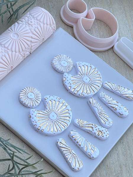 Organic texture roller & cutter combo