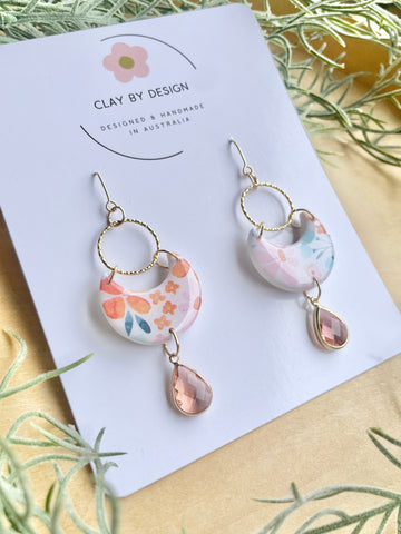 Summer floral with glass drop detail