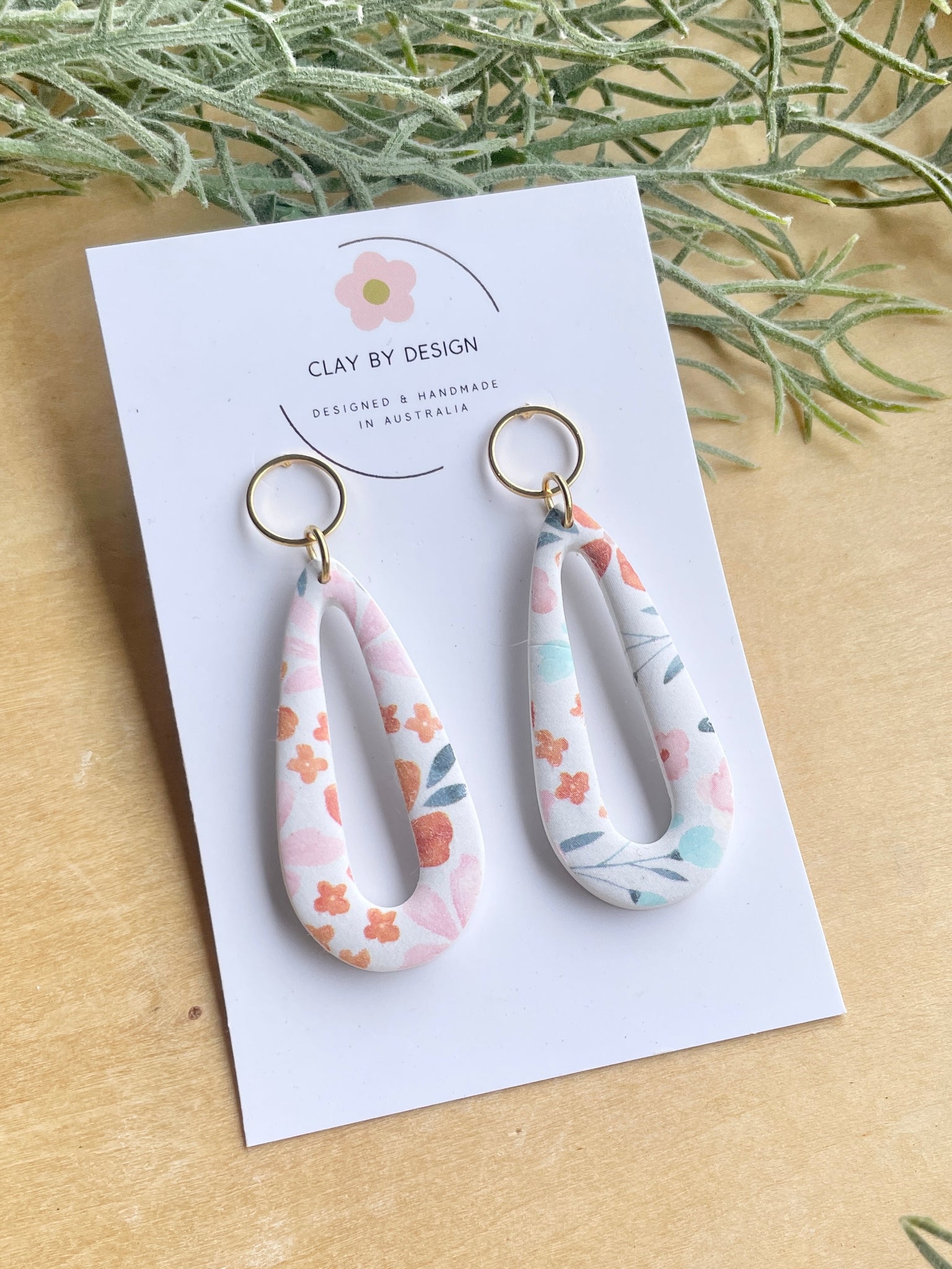 Summer florals long drops