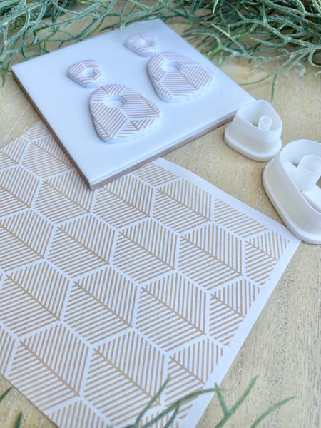 Chia abstract shape cutter set with transfer paper
