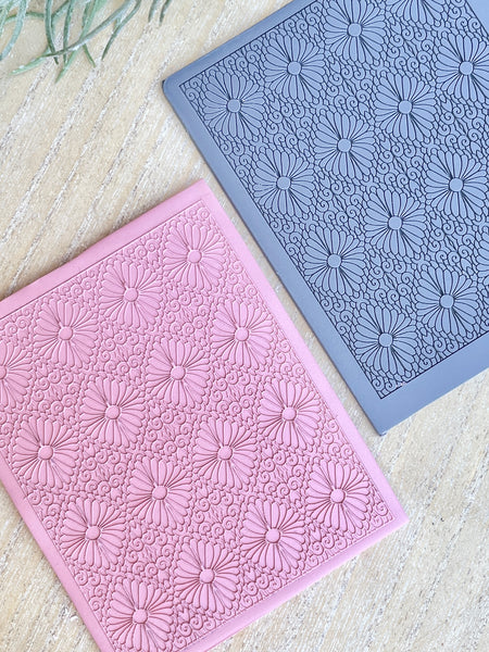 Art Deco Flower Texture Mat