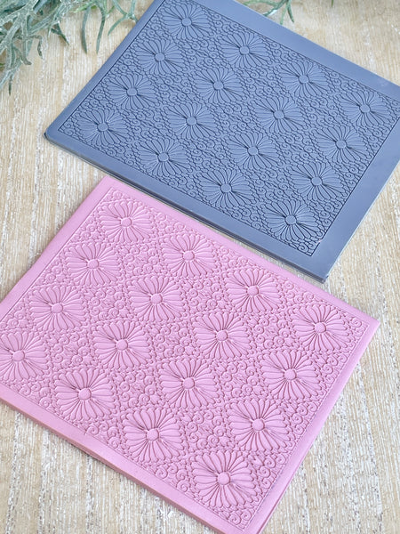 Art Deco Flower Texture Mat