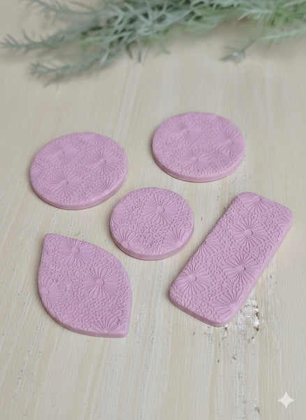 Art Deco Flower Texture Mat