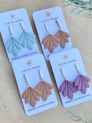 Textured Leaf Dangles