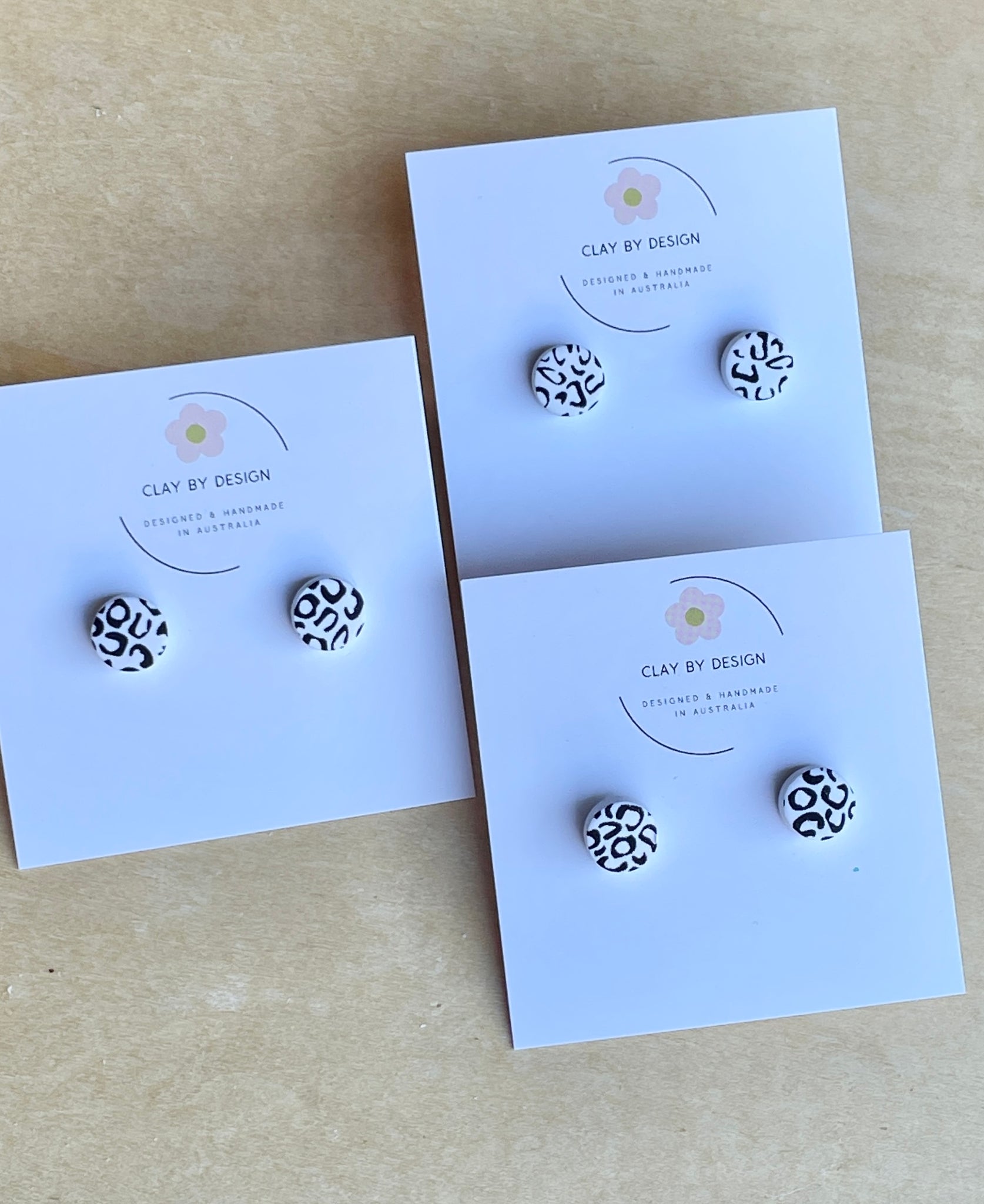 Leopard studs