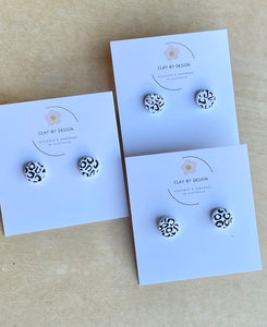 Leopard studs