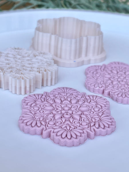 Mandala Intricate  Flower stamp cutter set