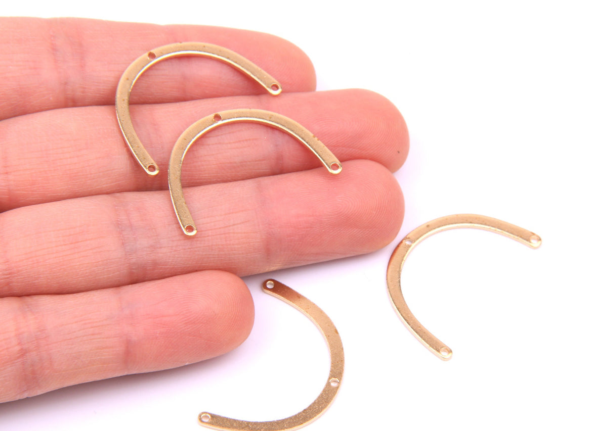 Brass arch charms x 4 pieces