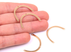 Brass arch charms x 4 pieces