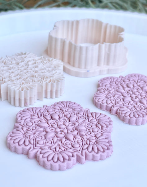 Mandala Intricate  Flower stamp cutter set